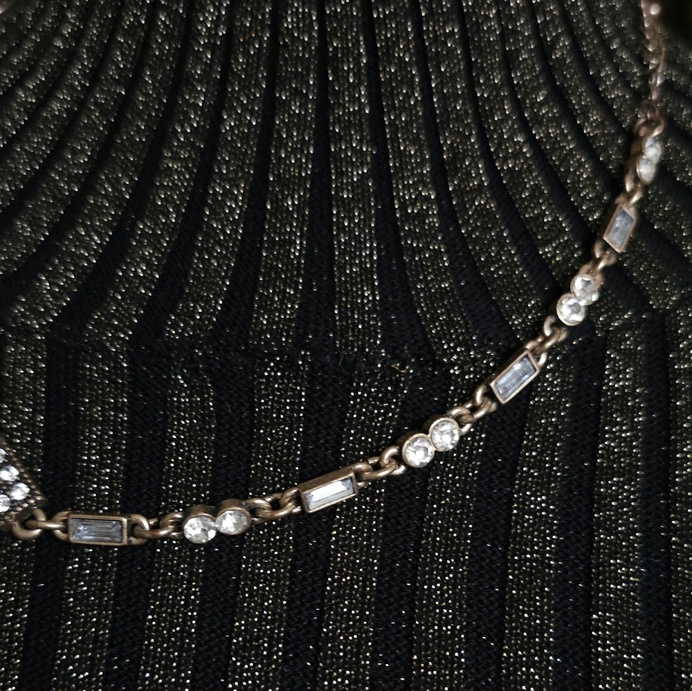 Ben-Amun Deco Style Necklace. Art Deco Necklace. Deco Wedding Jewelry. - Picture 8 of 11